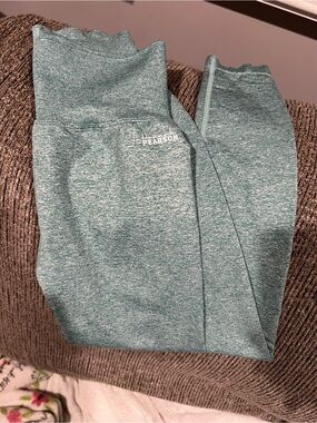 DFYNE Hannah Pearson Teal Heathered 'Athletic Leggings